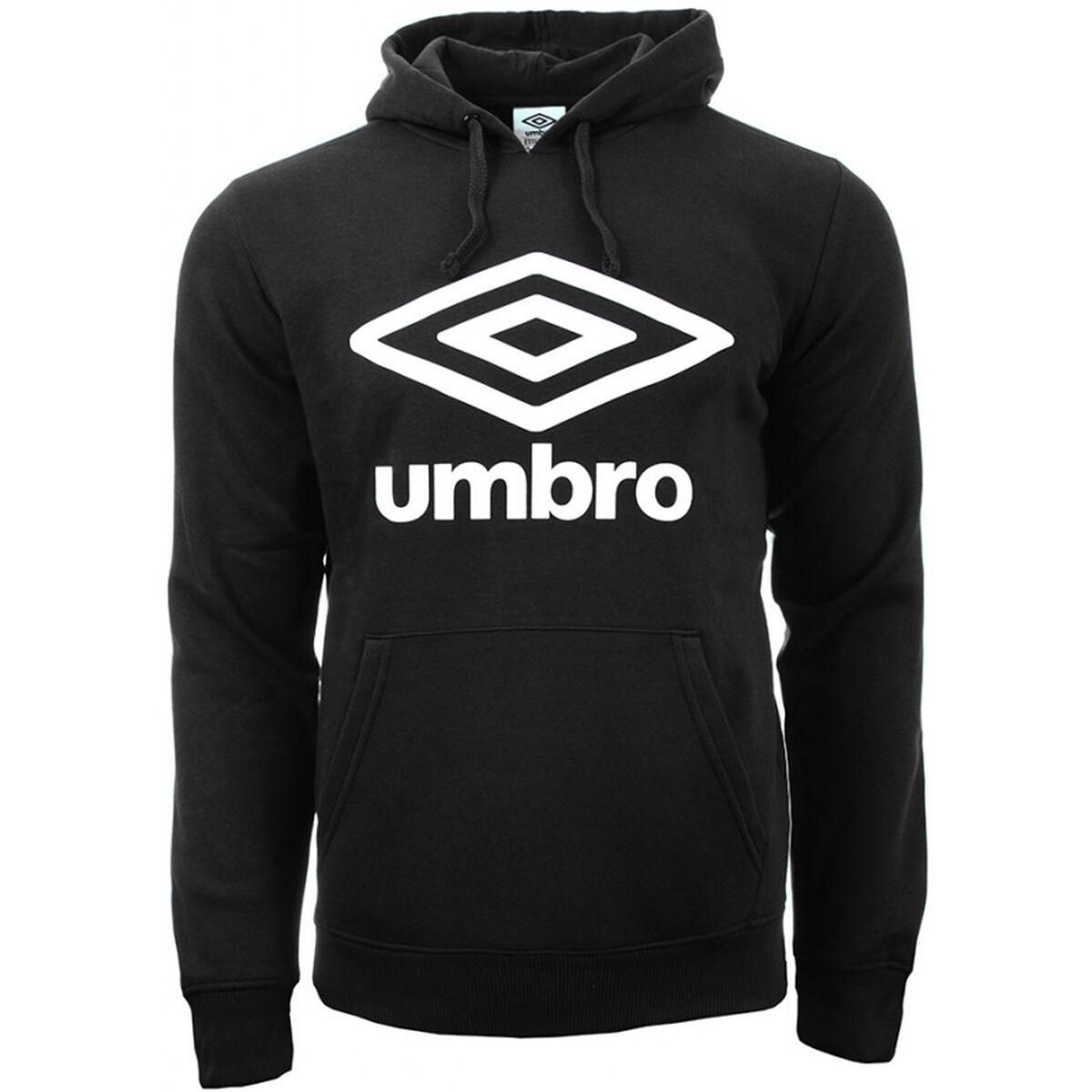 Hættetrøje til Børn Umbro LOGO OH Sort 14 år