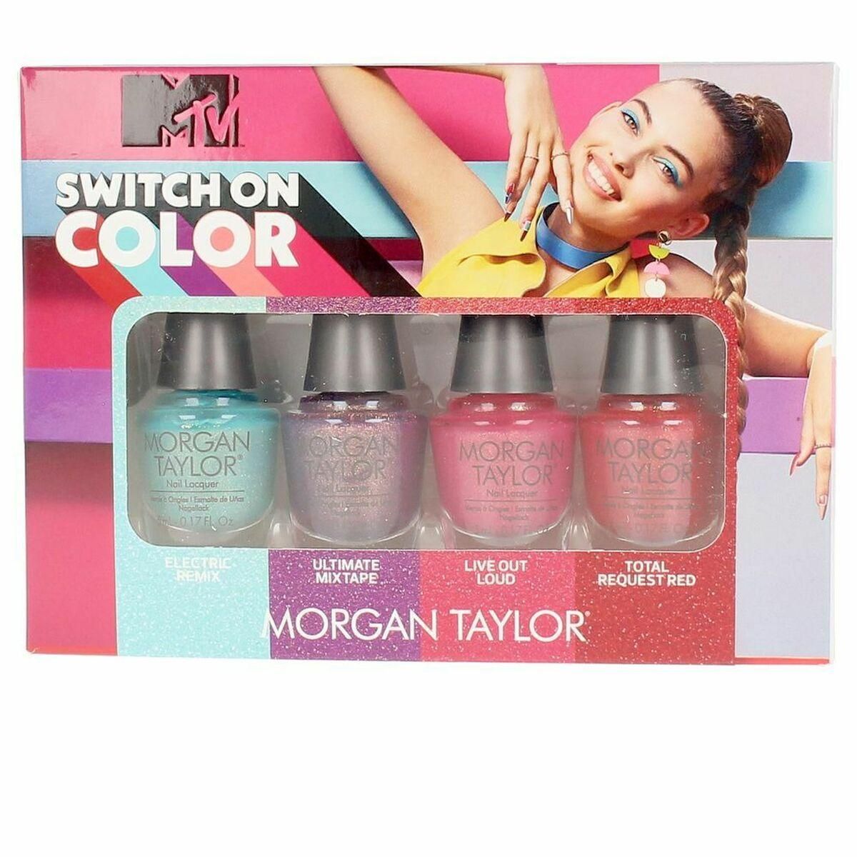 Makeup Sæt Morgan Taylor Switch On Color 4 Dele