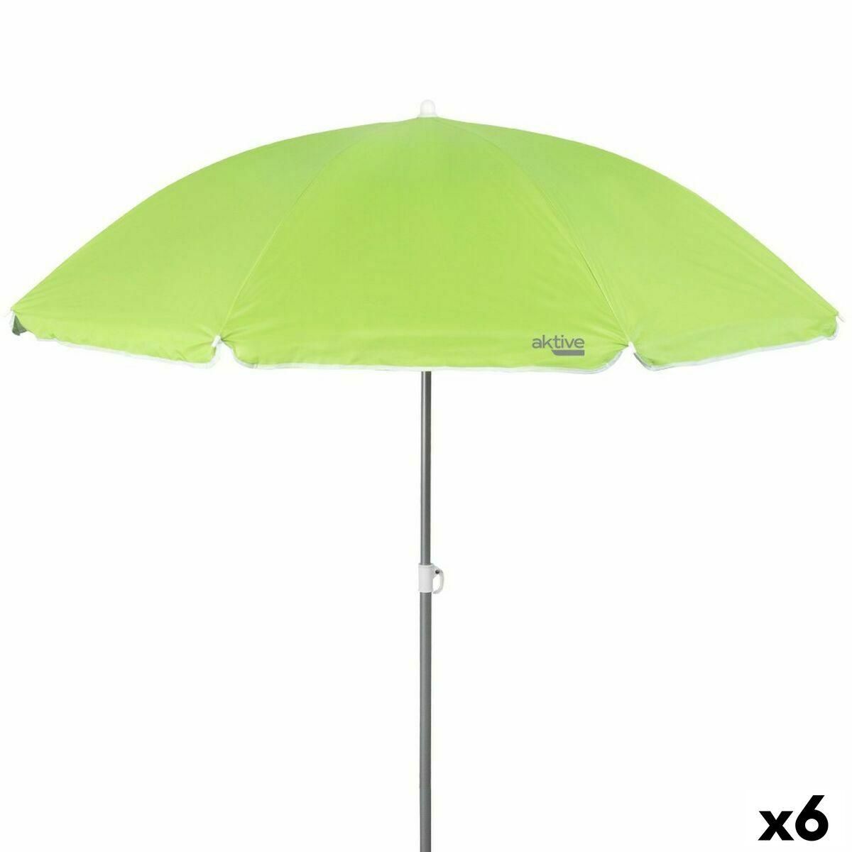 Parasol Aktive Aluminium Polyester 170T 220 x 212 x 220 cm (6 enheder)