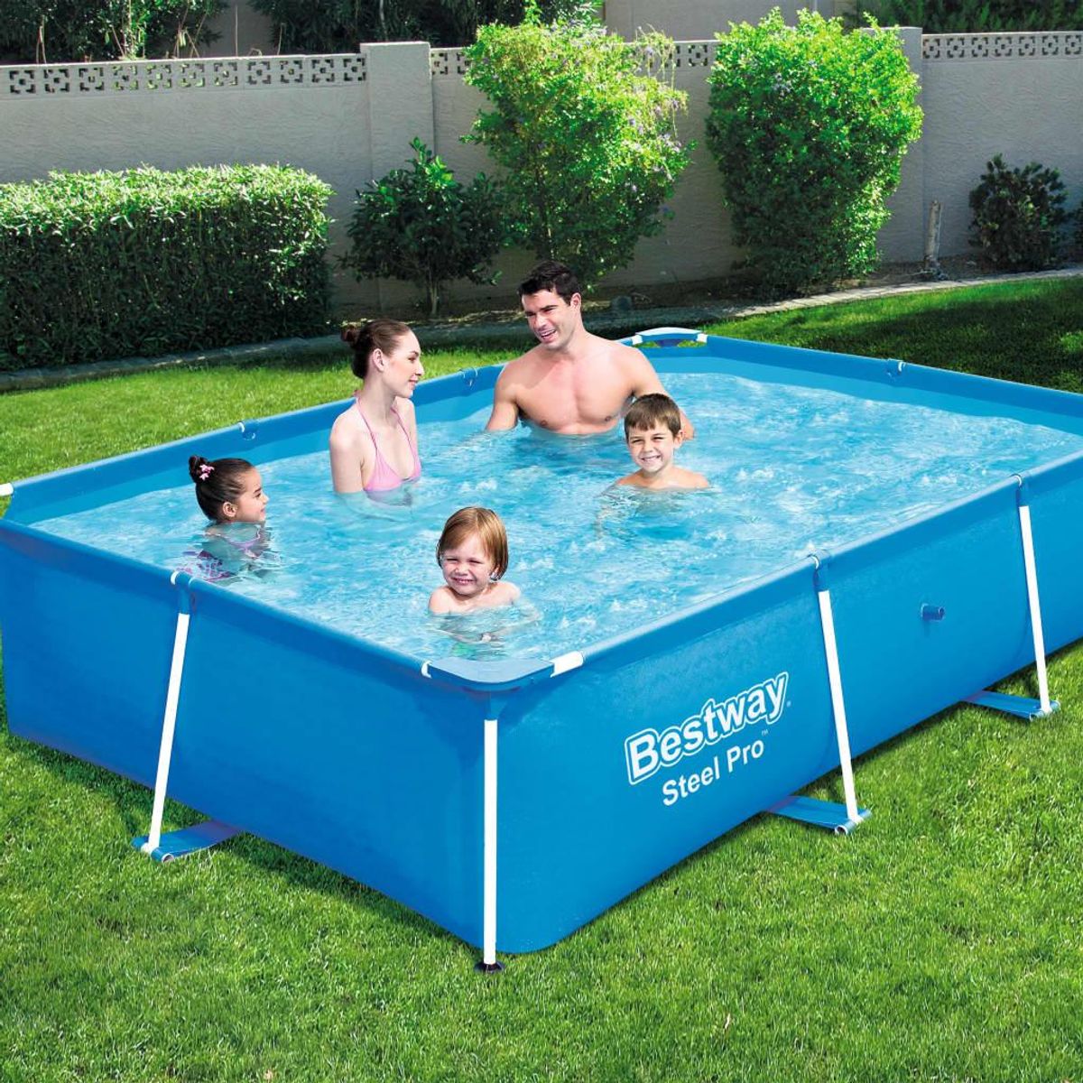 Steel Pro swimmingpool med stålstel 259x170x61 cm 56403