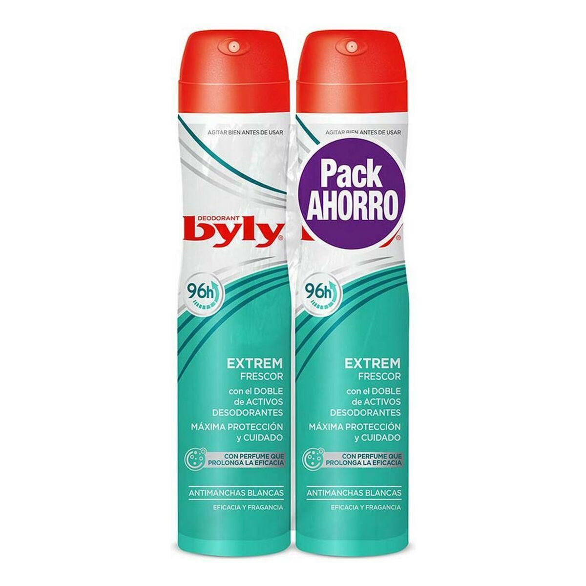 Deodorant em Spray Invisível Antimanchas Extrem Byly (2 uds)