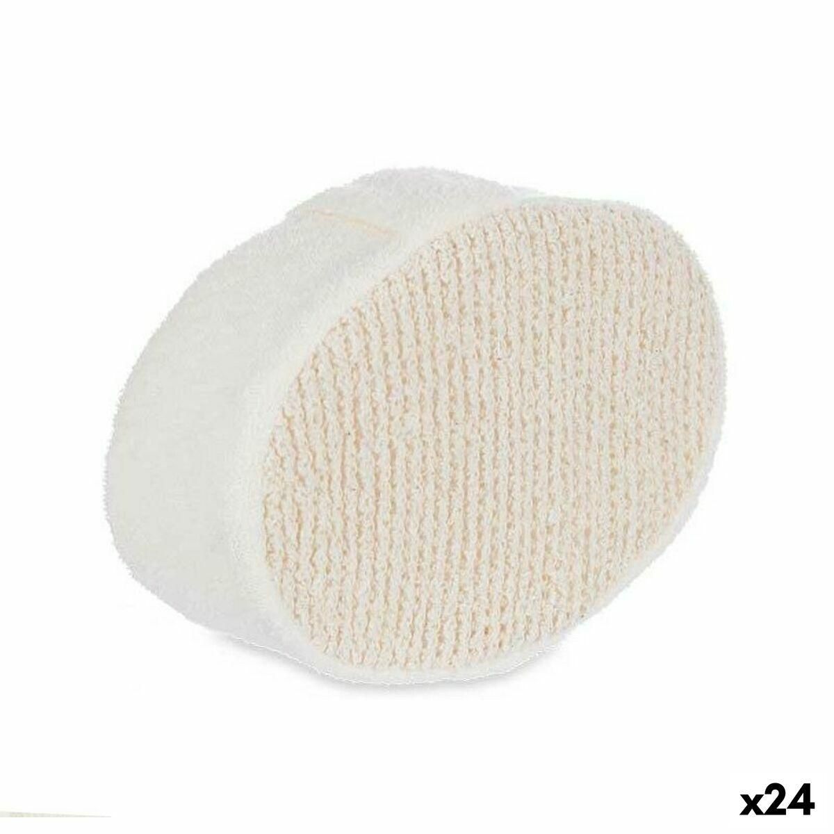 Svamp til Kroppen Hvid Beige 15 x 5 x 10 cm (24 enheder)