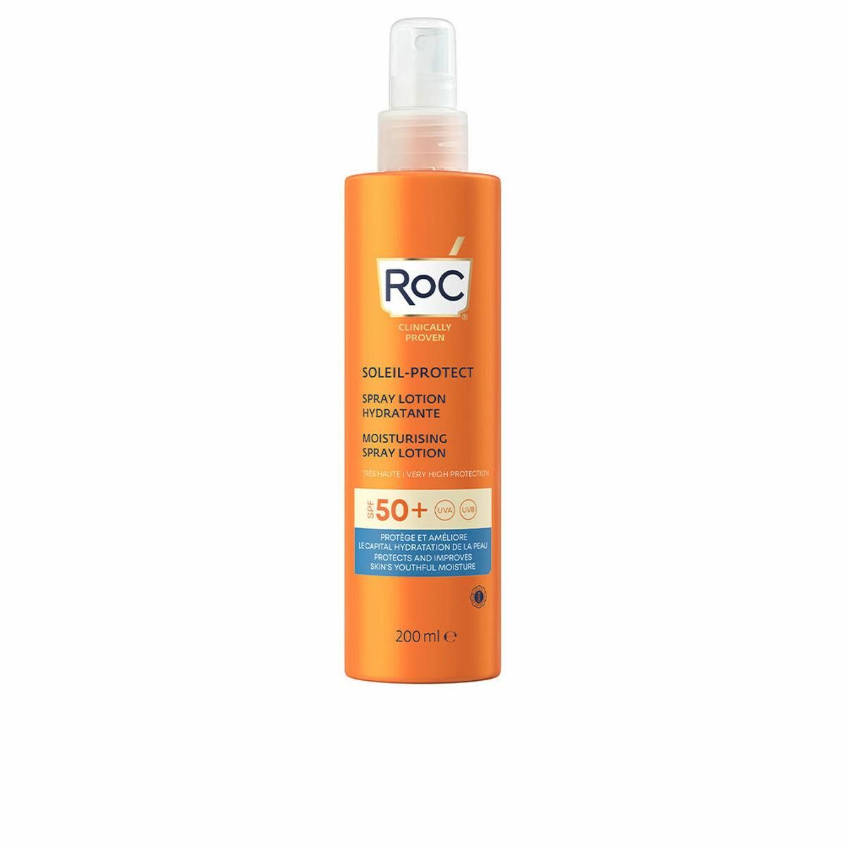 Solcreme spray Roc Fugtgivende SPF 50 (200 ml)