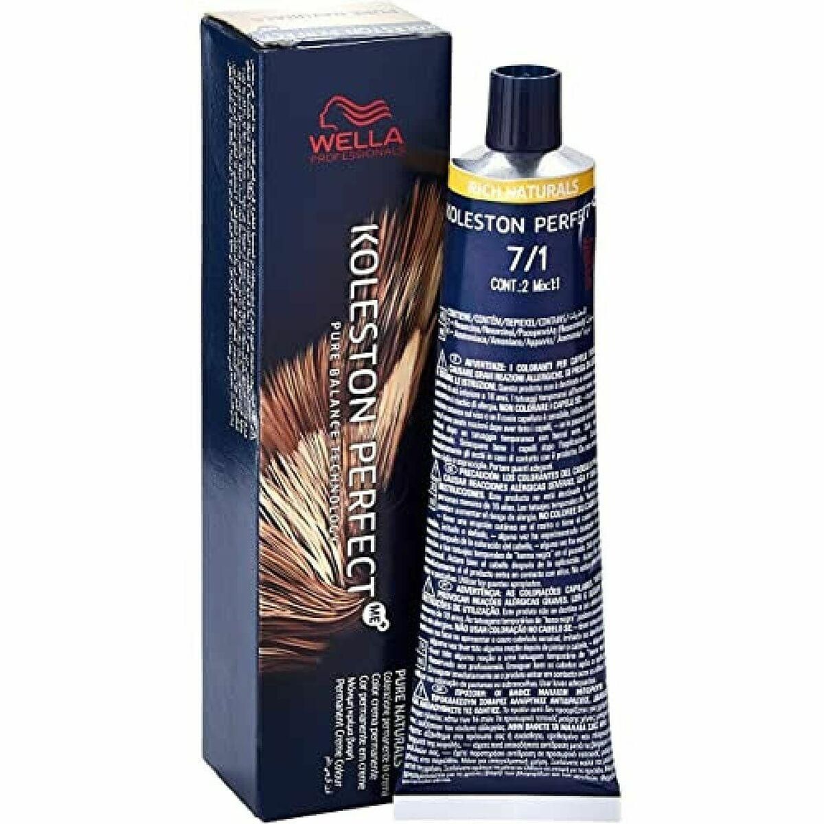 Permanent Farve Wella Koleston Perfect Pure Naturals Nº 7.01 60 ml