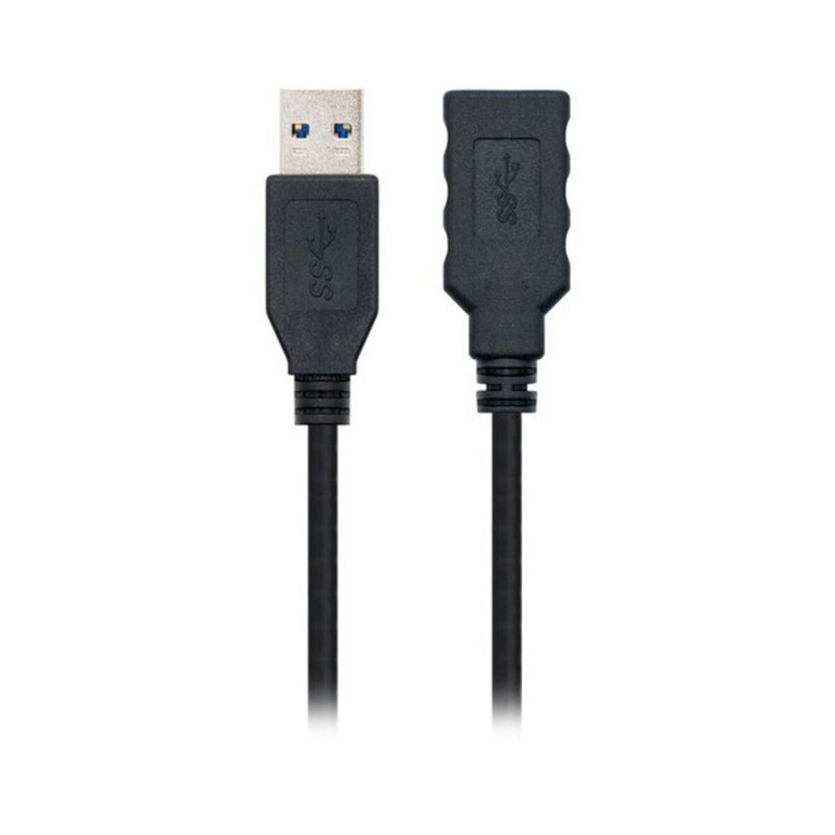 USB-kabel NANOCABLE 10.01.090 Sort 3 m