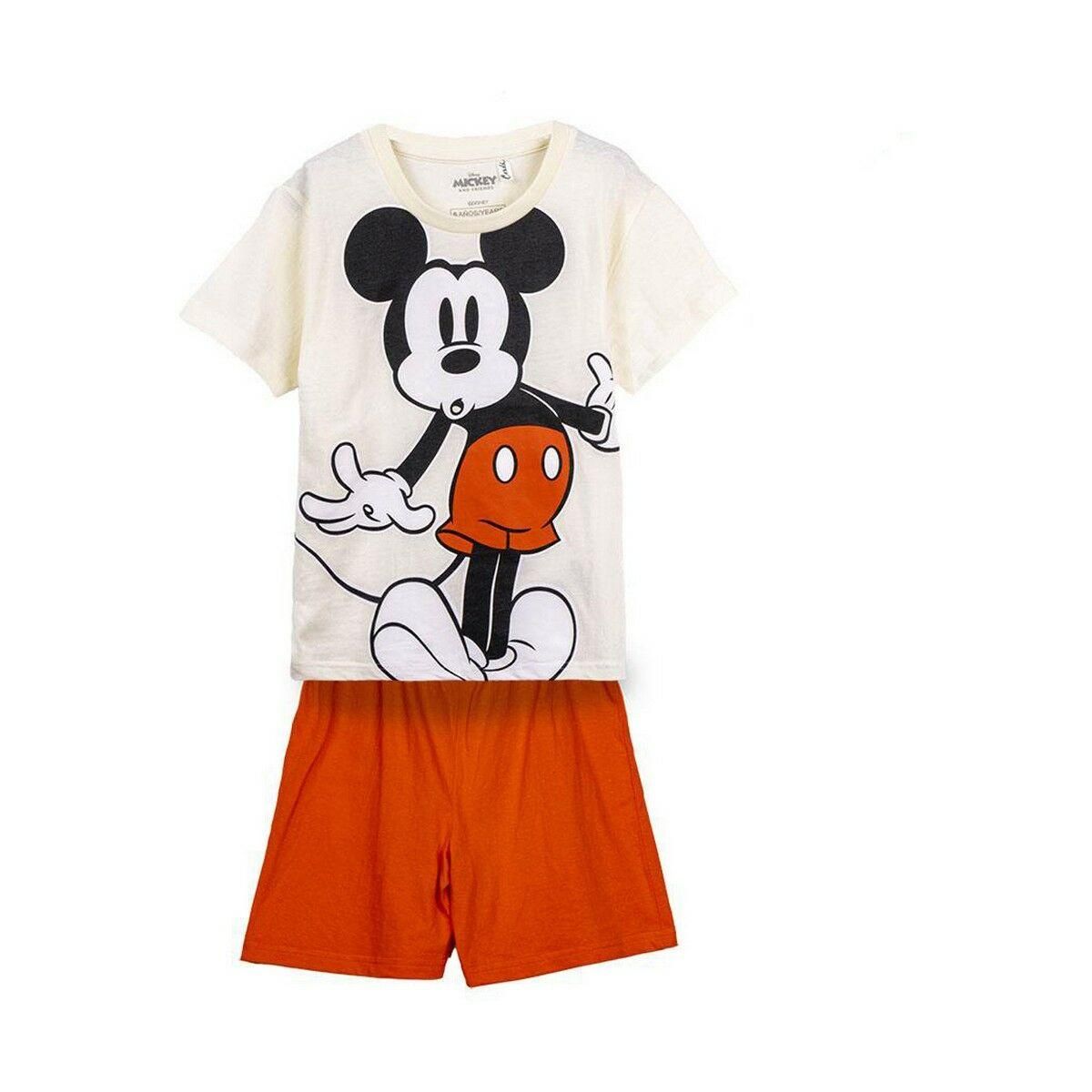 Nattøj Børns Mickey Mouse Beige 7 år