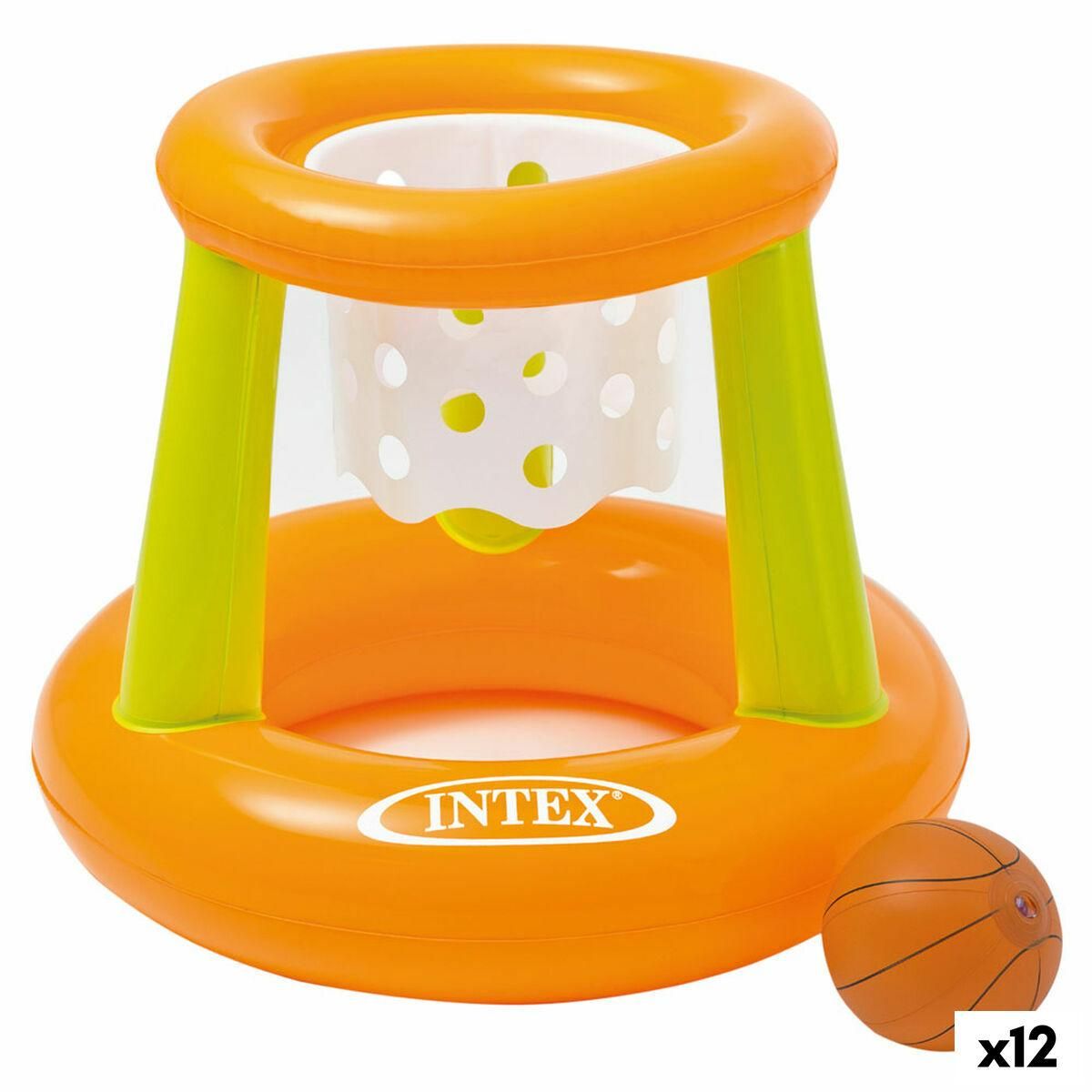 Oppustelig Spil Intex Basketballkurv 67 x 55 x 67 cm (12 enheder)