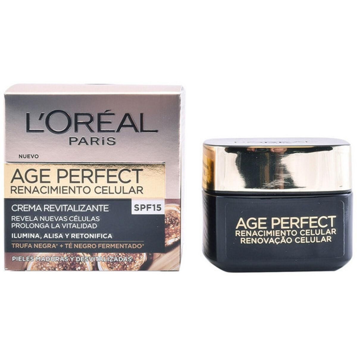 Fugtgivende dagcreme L'Oreal Make Up Age Perfect SPF pf 15 (50 ml) (50 ml)