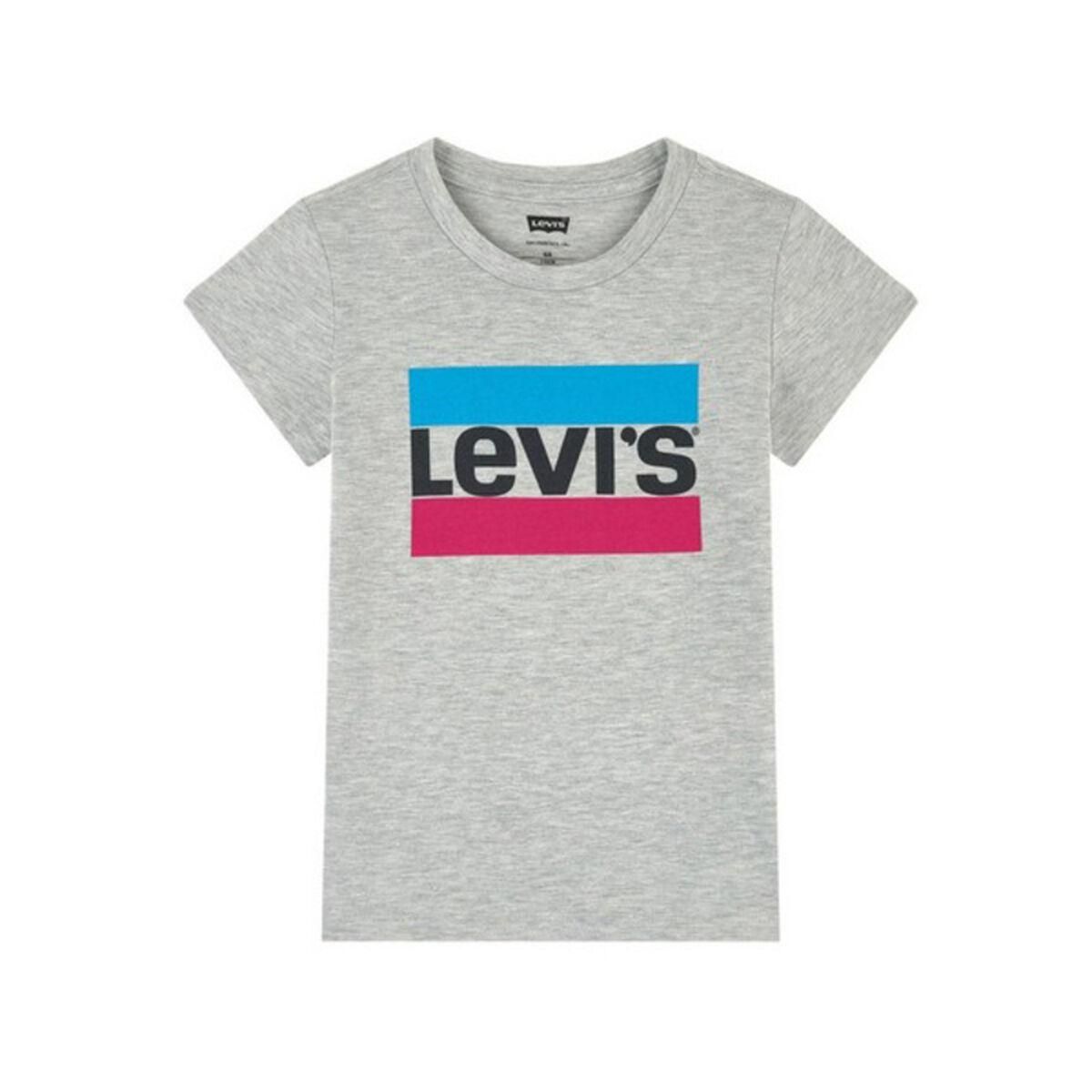 Kortærmet T-shirt til Børn Levi's Sportswear Logo Tee Grå 6 år