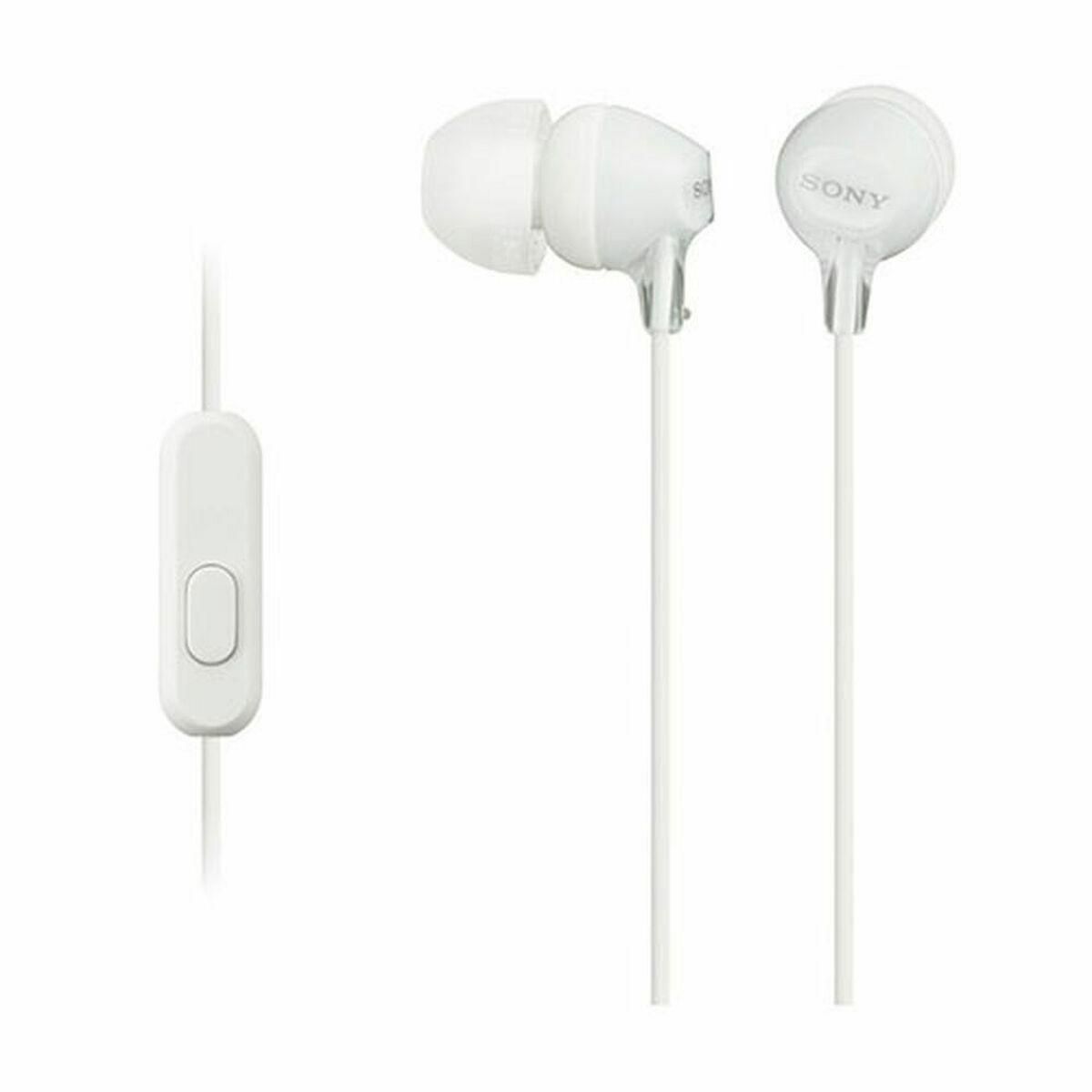 Hovedtelefoner med mikrofon Sony MDREX15APW.CE7 in-ear Hvid