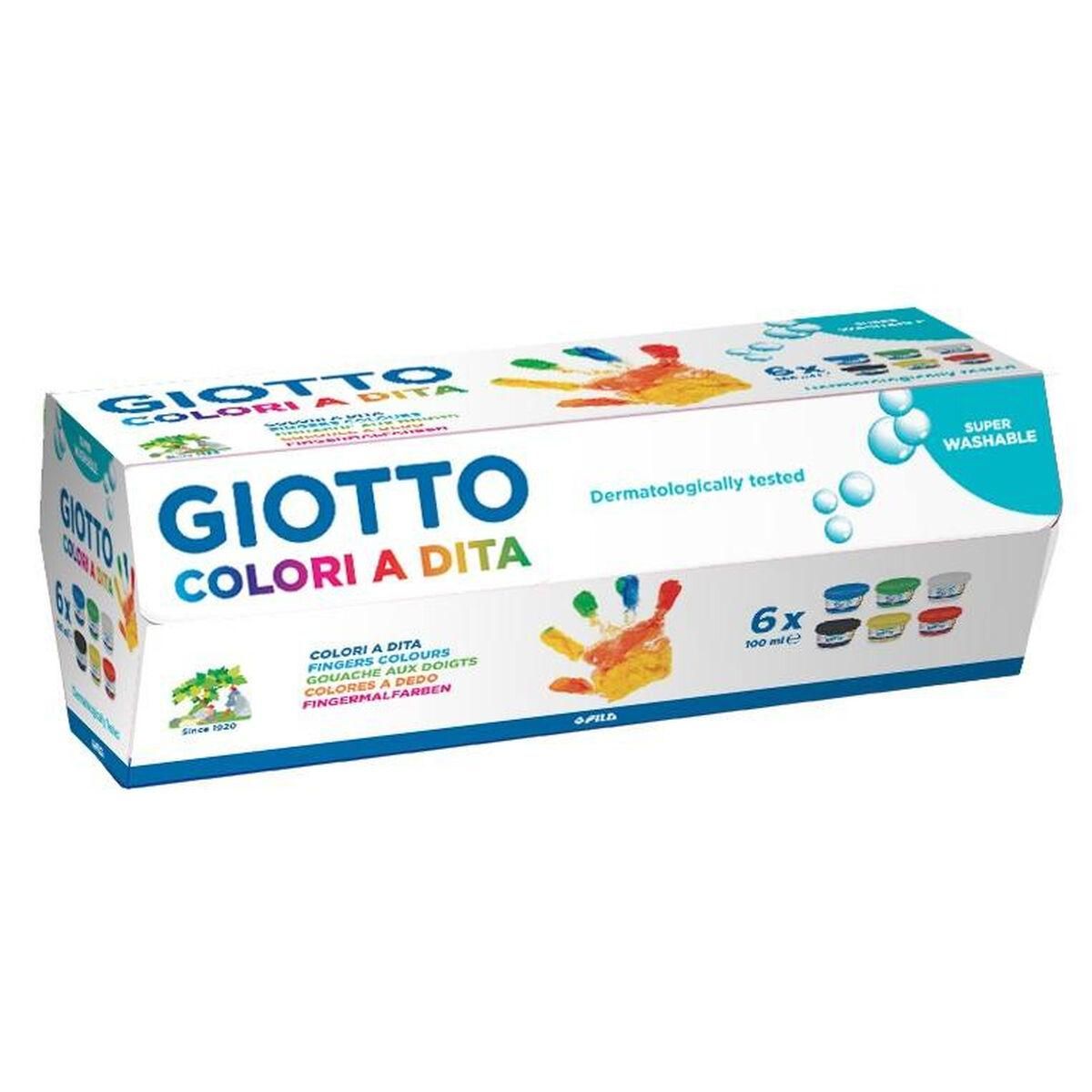 Fingermaling Giotto Multifarvet 6 Dele 100 ml