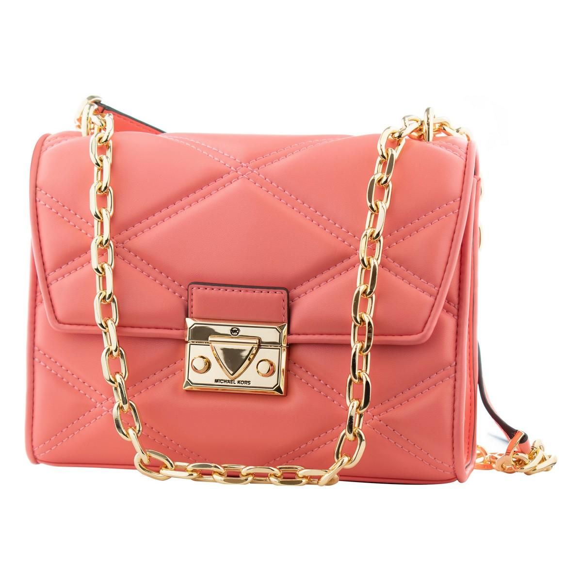 Håndtasker til damer Michael Kors 35S2GNRL2U-GRAPEFRUIT Pink 24 x 20 x 7 cm