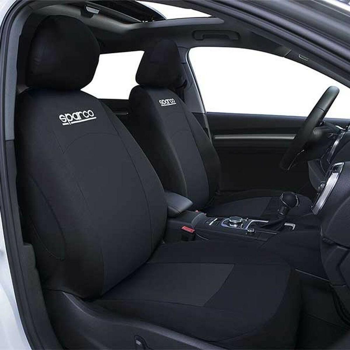 Sædebetræk Sparco SPCS402BK Sort