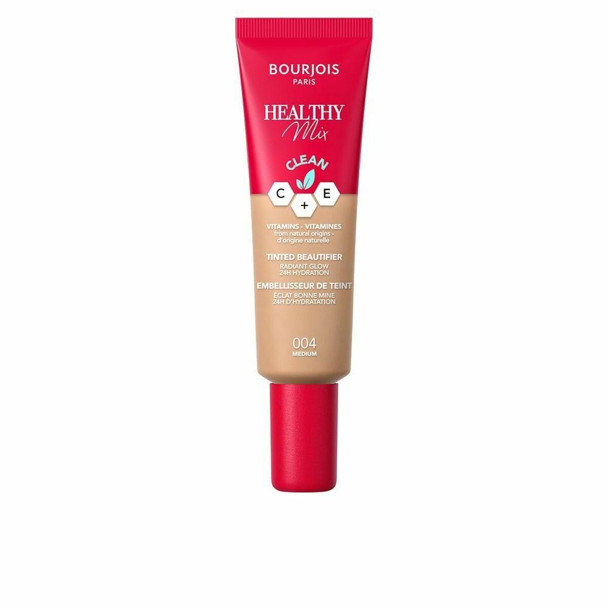 Fugtighedscreme med Farve Bourjois Healthy Mix Nº 004 (30 ml)