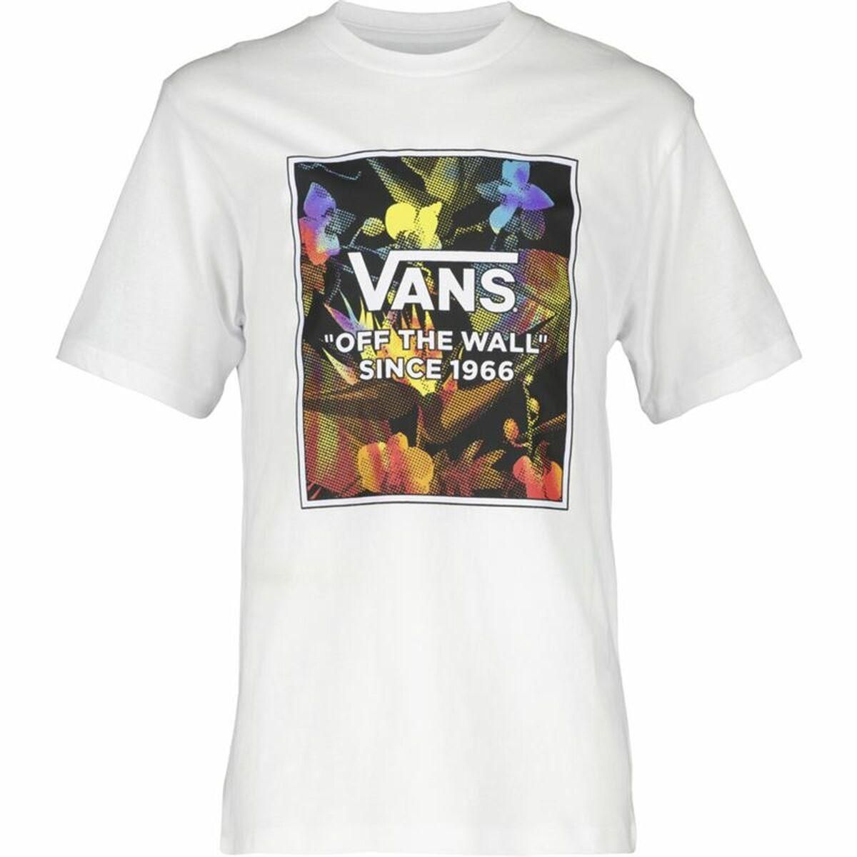 Kortærmet T-shirt til Børn Vans Flowers Hvid M