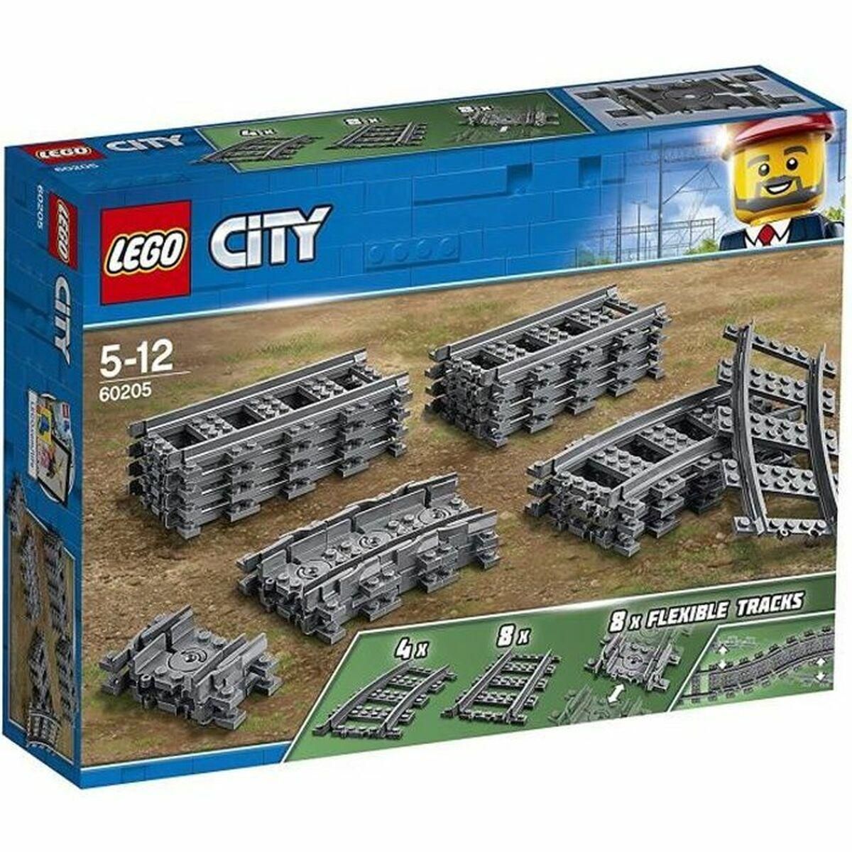 Playset Lego City 60205 Rail Pack 20 Dele