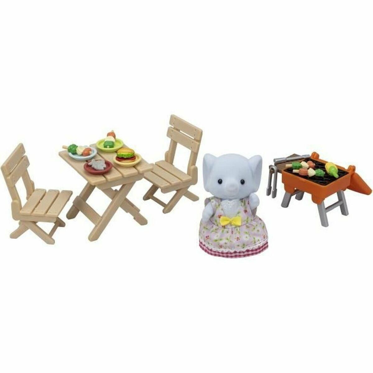 Tilbehør til dukkehus Sylvanian Families The Elephant Girl and Her Picnic Set