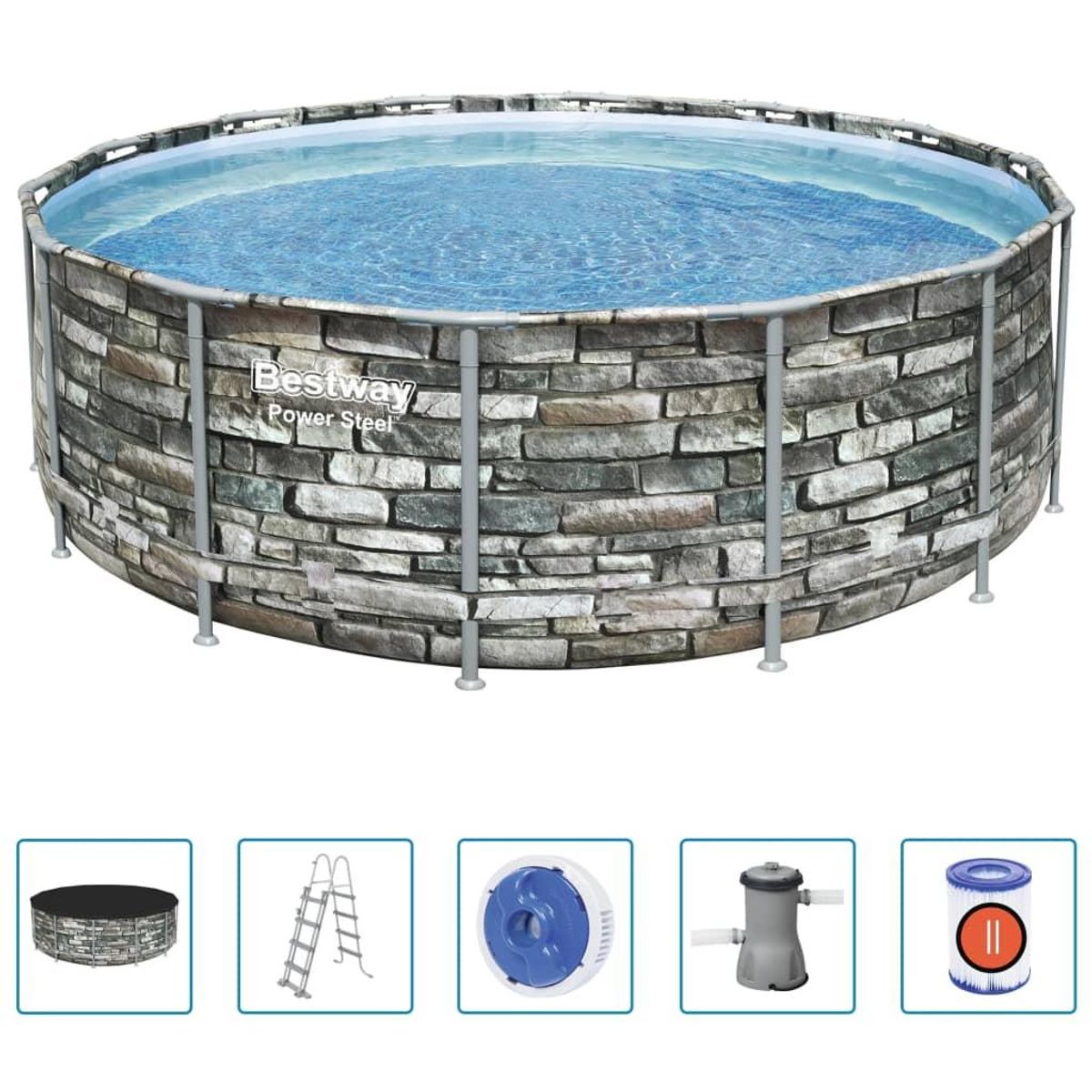 Power Steel swimmingpool 427x122 cm