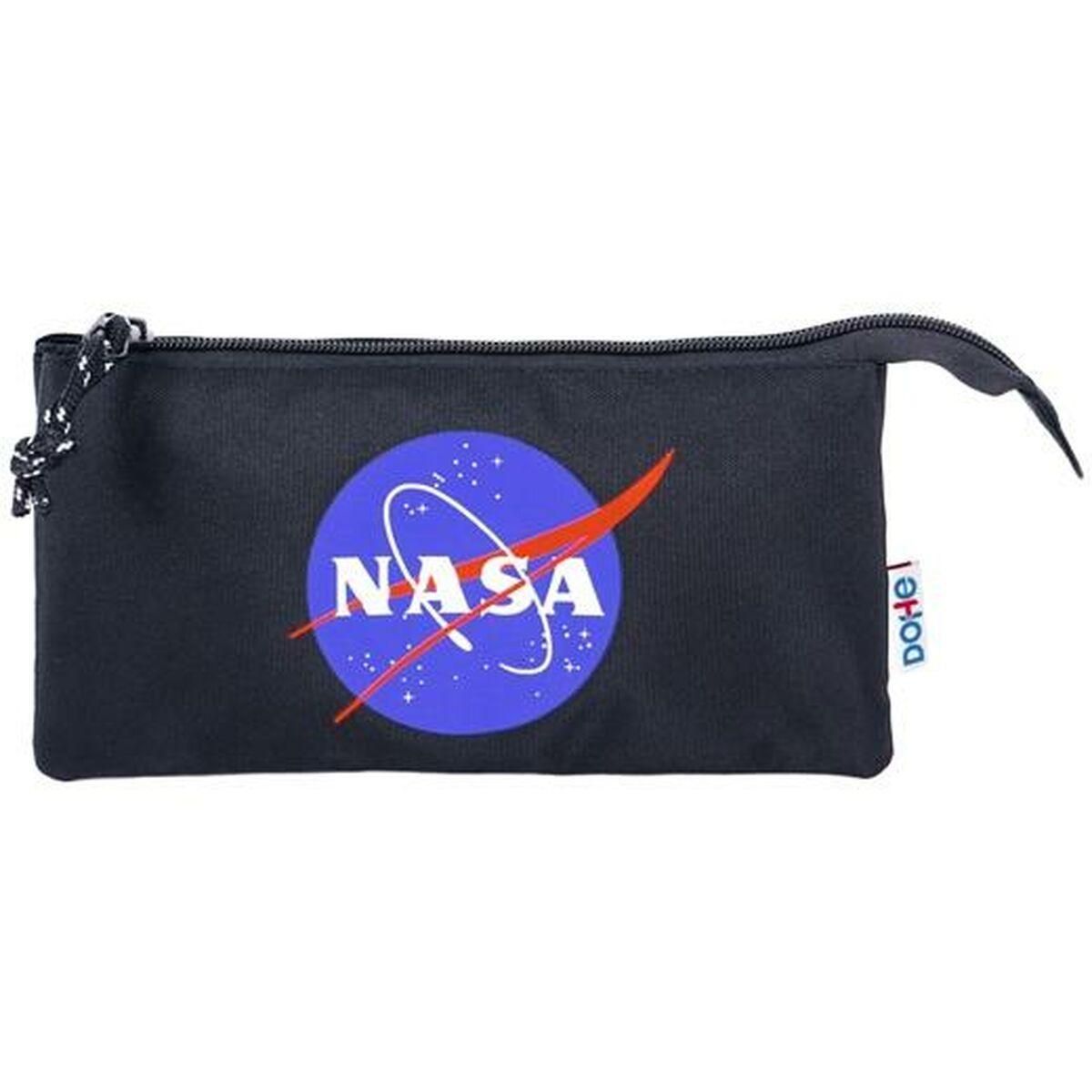 Tredobbelt bæretaske DOHE Nasa Logo Sort