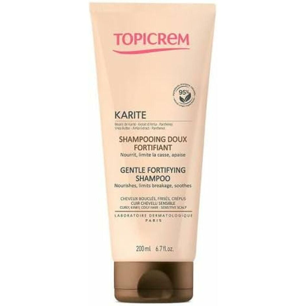 Styrkelse af shampoo Topicrem Karite Shea 200 ml