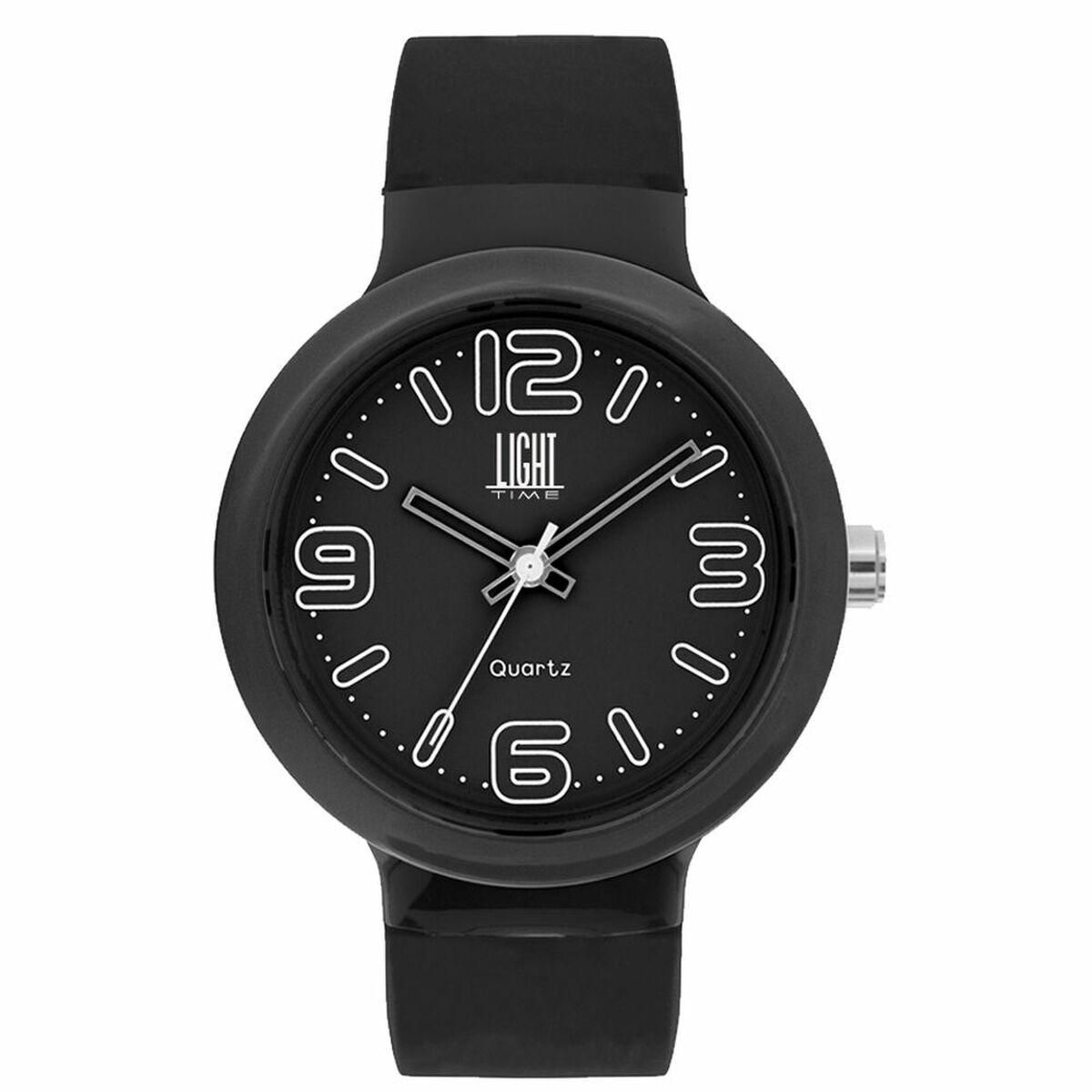 Unisex ur Light Time EUROPE Sort (Ø 40 mm)