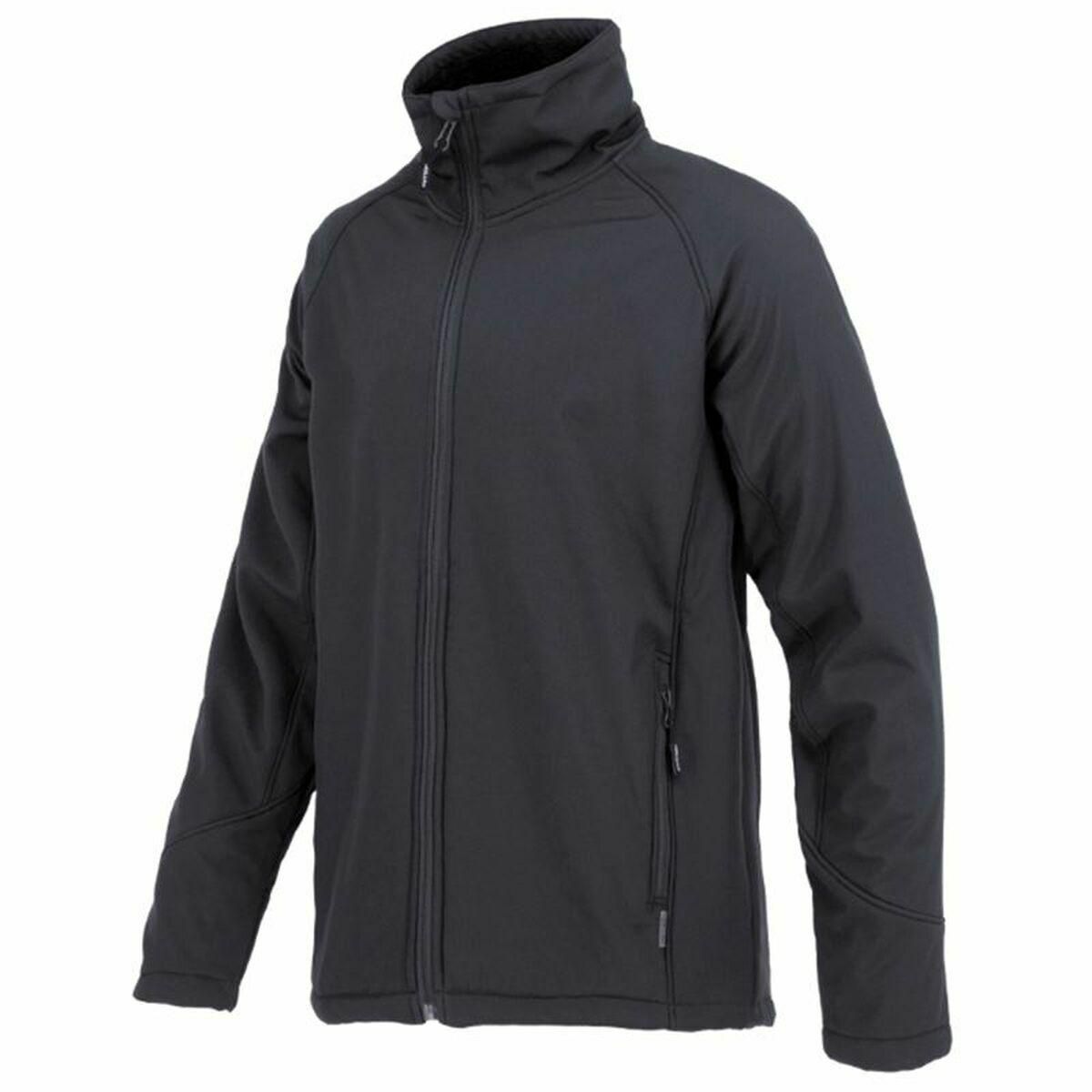 Sportsjakke til Mænd Joluvi Softshell Sherpa Sort L