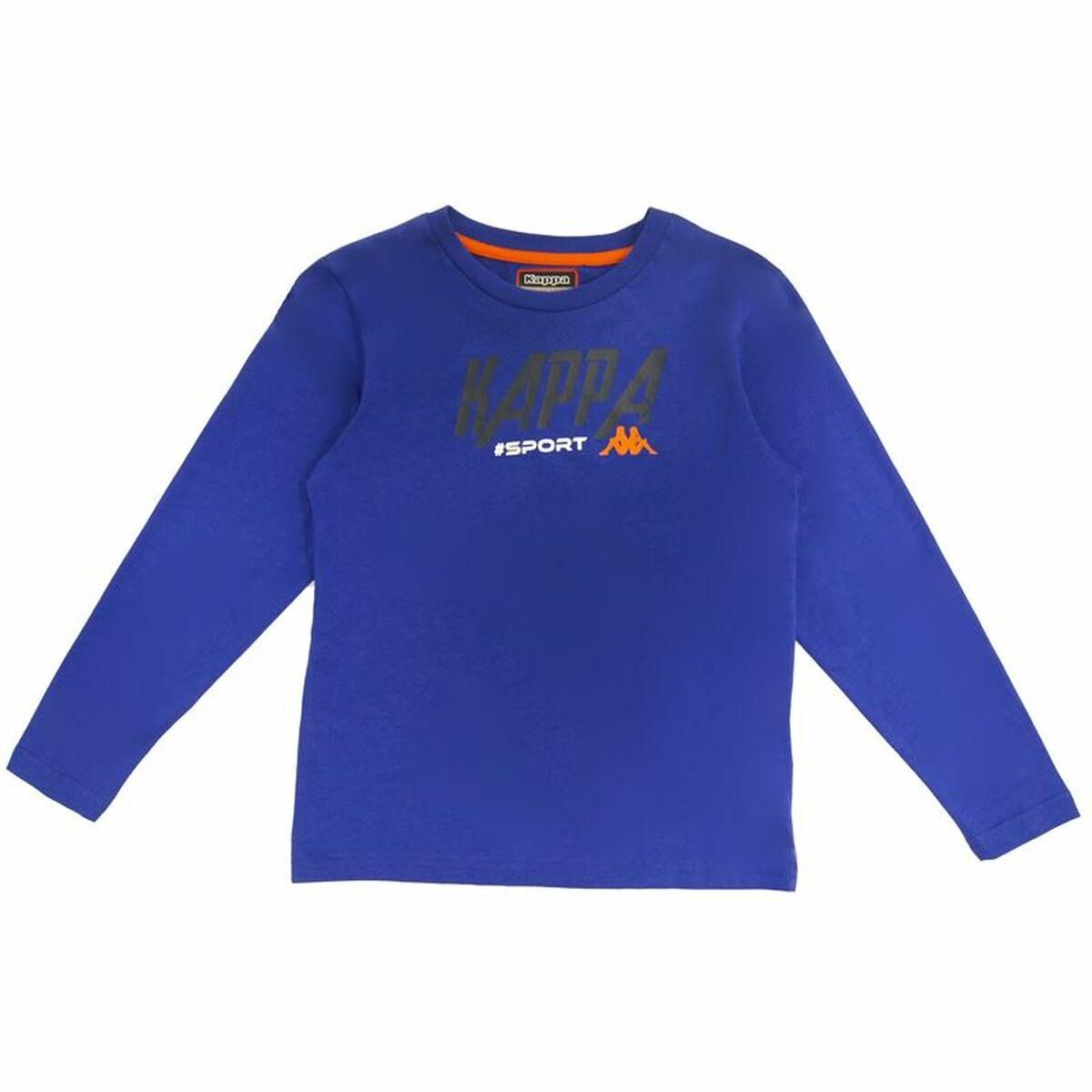 Langærmet T-shirt til Børn Kappa Sportswear Martial Blå 8 år