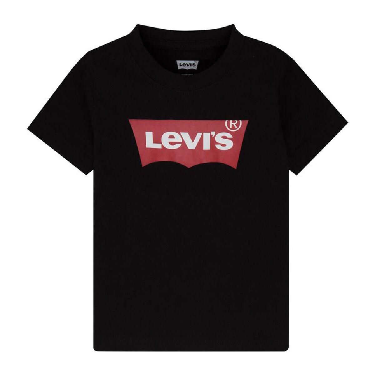 Børne Kortærmet T-shirt Levi's Batwing Boy Dark Sort 6 år