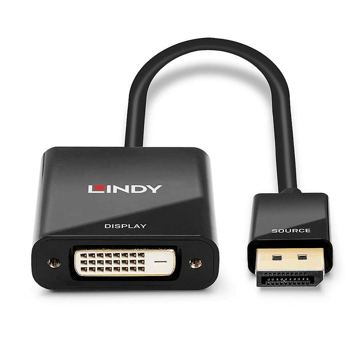 DisplayPort til DVI-mellemstik LINDY 41734 Sort