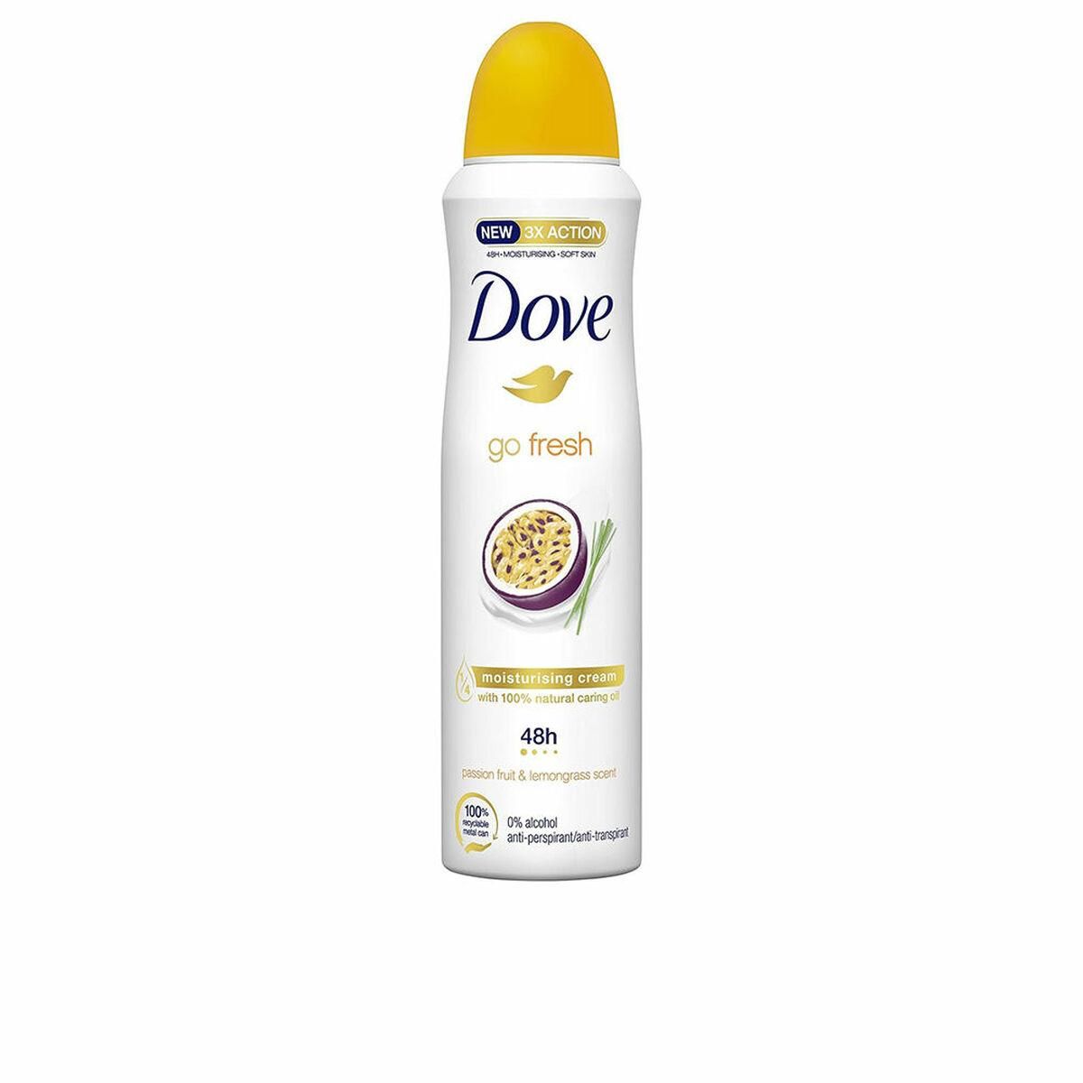 Spray Deodorant Dove Go Fresh Citron Passionsfrugt 200 ml