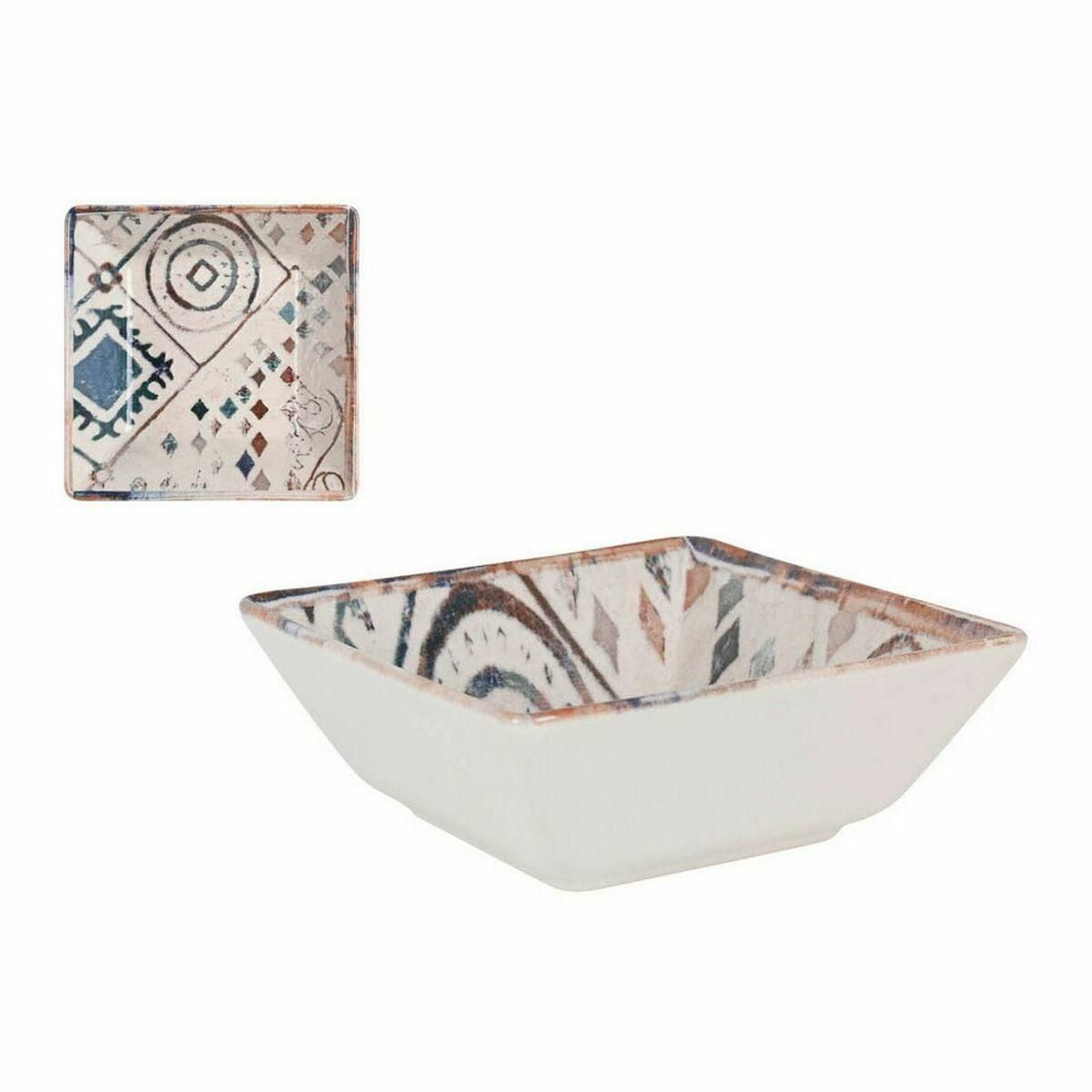 Skål La Mediterránea Grecia Porcelæn Blå Brun 13 x 13 x 5 cm