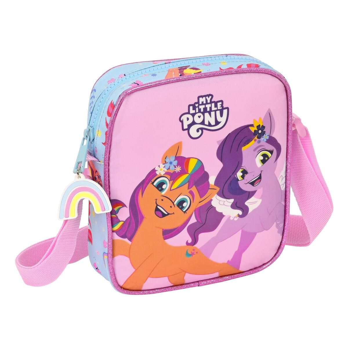 Skuldertaske My Little Pony Wild & free Blå Pink 16 x 18 x 4 cm