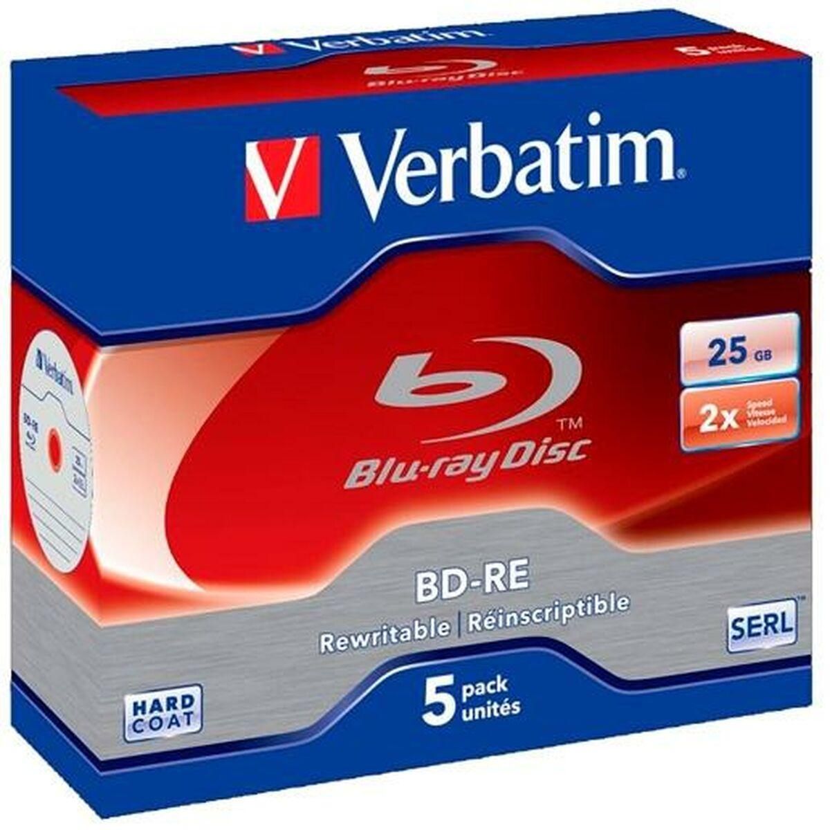 Blu-ray BD-RE Verbatim Datalife 5 enheder 25 GB 6x