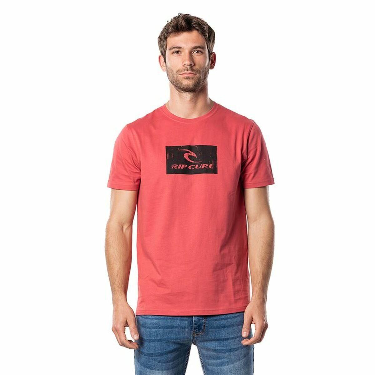 Kortærmet T-shirt til Mænd Rip Curl Hallmark Rød L