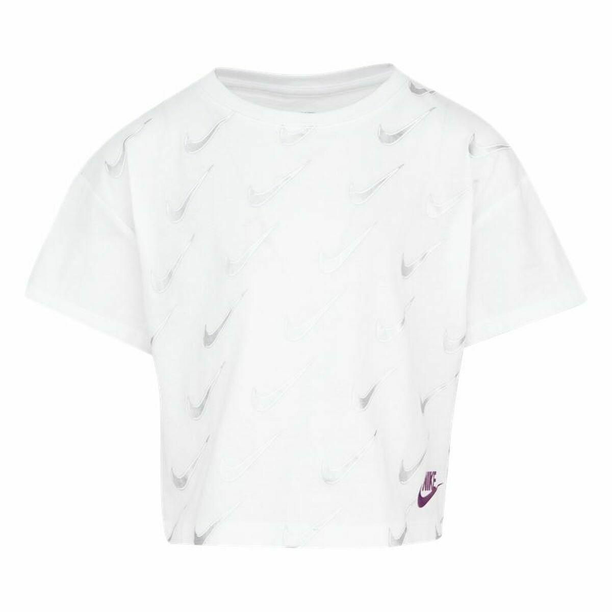 Børne Kortærmet T-shirt Nike Sb Icon Hvid 6-7 år