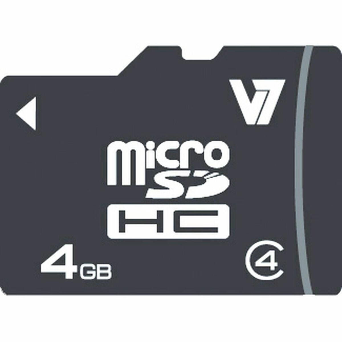 Mikro SD-kort V7 VAMSDH4GCL4R-2E 4GB 4 GB