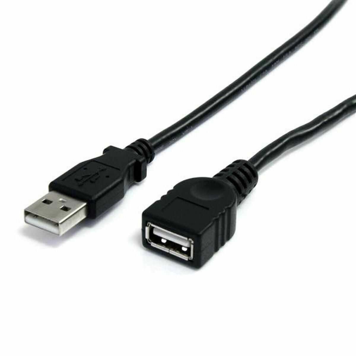 USB-kabel Startech USBEXTAA10BK Sort 3 m