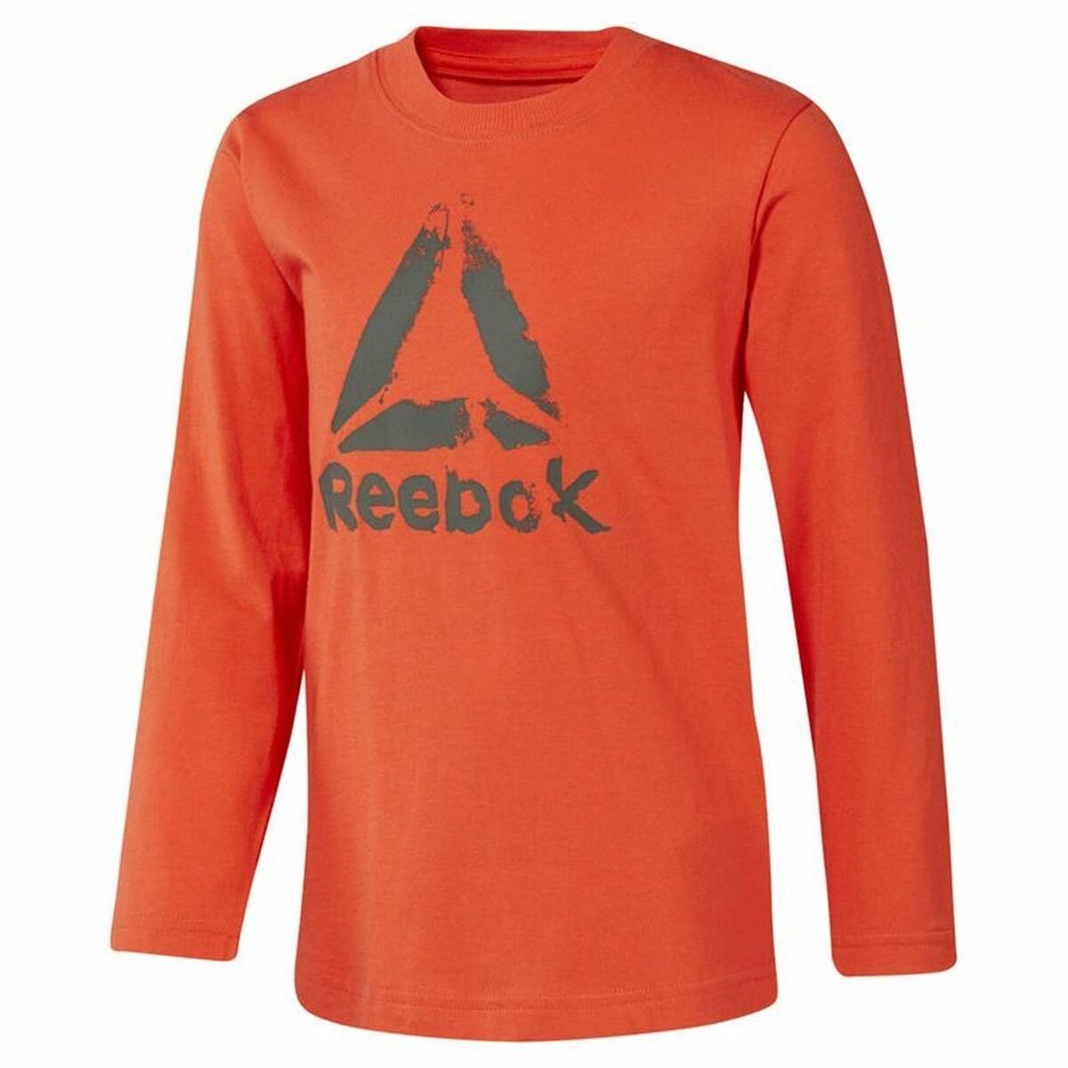 Langærmet T-shirt til Børn Reebok Boys Training Essentials Orange 7-8 år