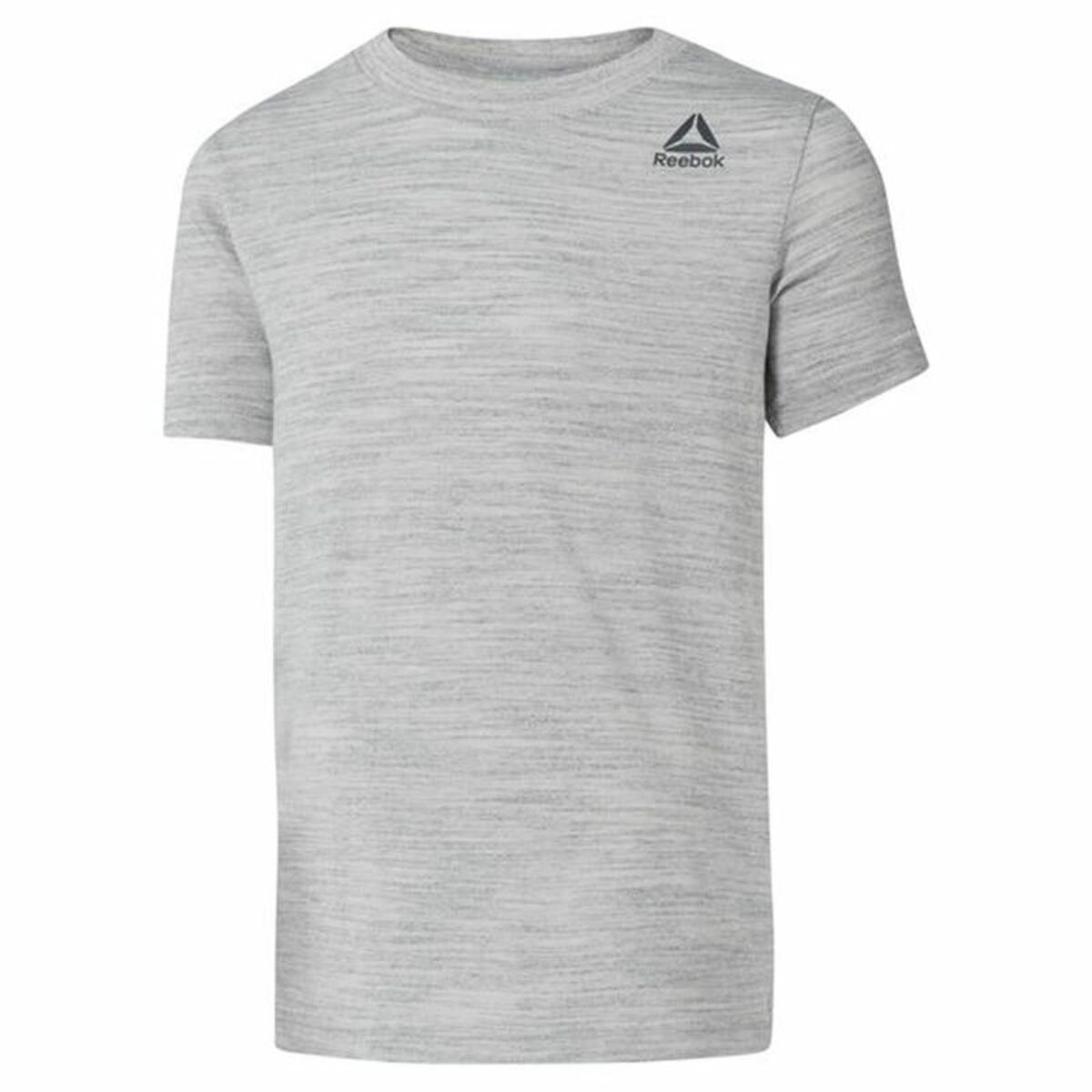 Børne Kortærmet T-shirt Reebok Essentials Marble Melange Lysegrå 12-14 år