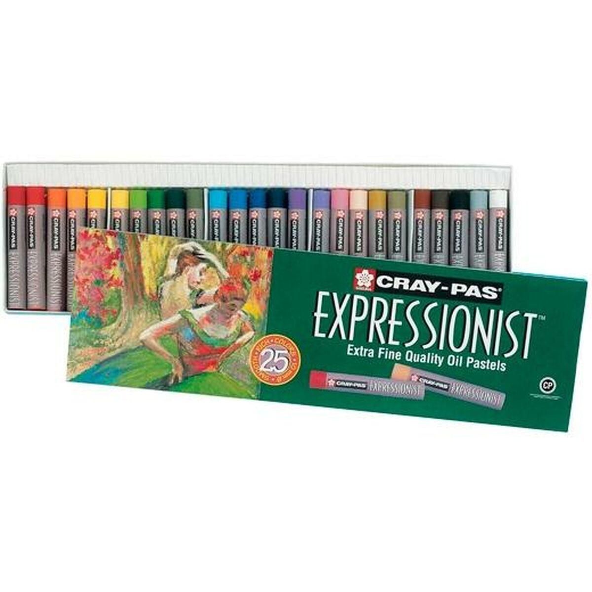 Set of soft pastel chalks Talens Sakura CRAY-PAS EXPRESSIONIST 25 Dele Multifarvet