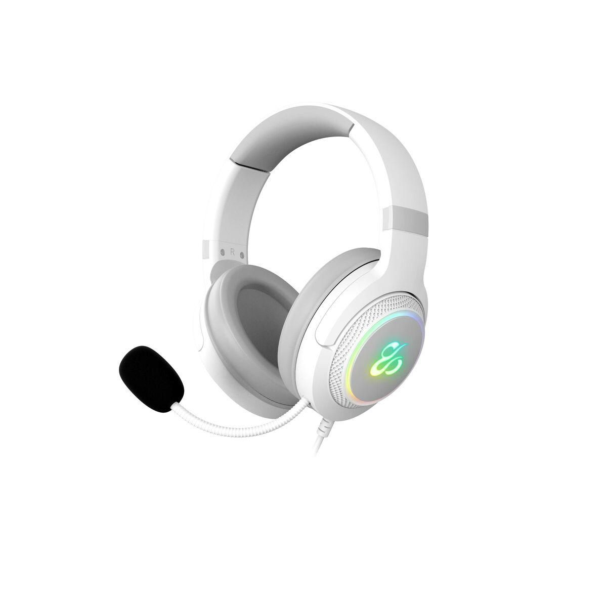 Gaming headset med mikrofon Newskill Sobek Ivory 7.1