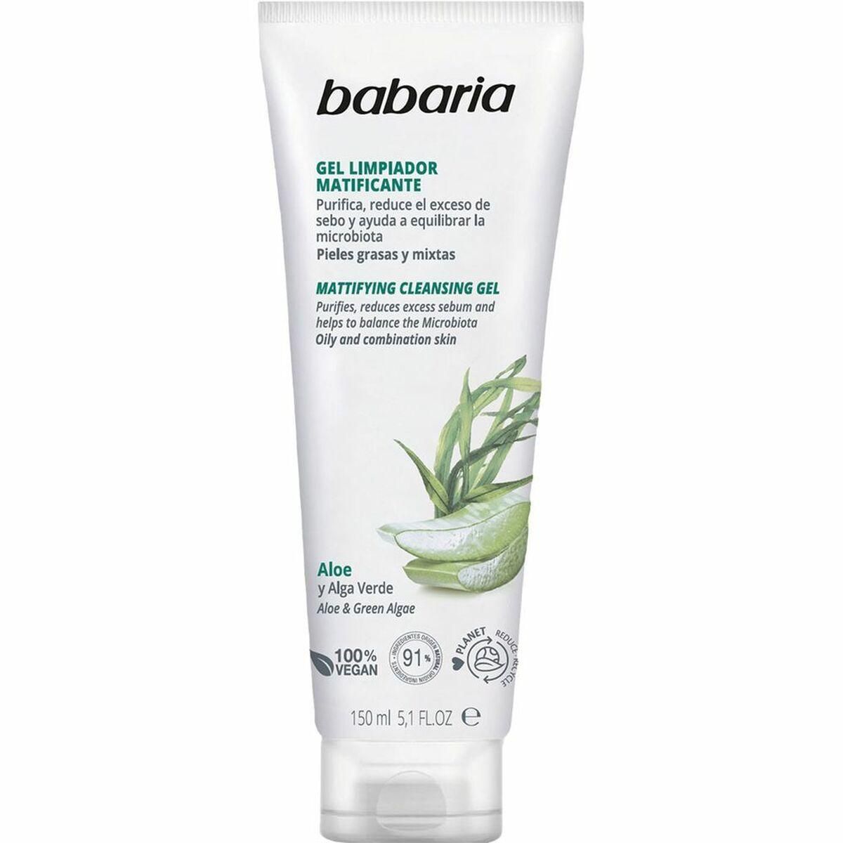 Ansigtsrens i gel-form Babaria Aloe Vera Mattende finish 150 ml