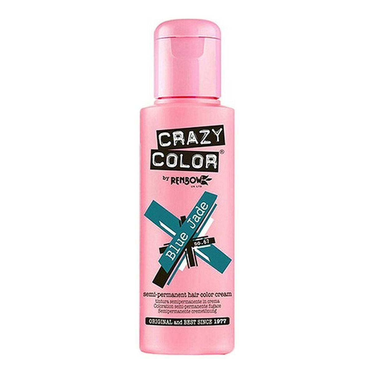 Halvpermanent farvning Jade Crazy Color Nº 67 (100 ml)