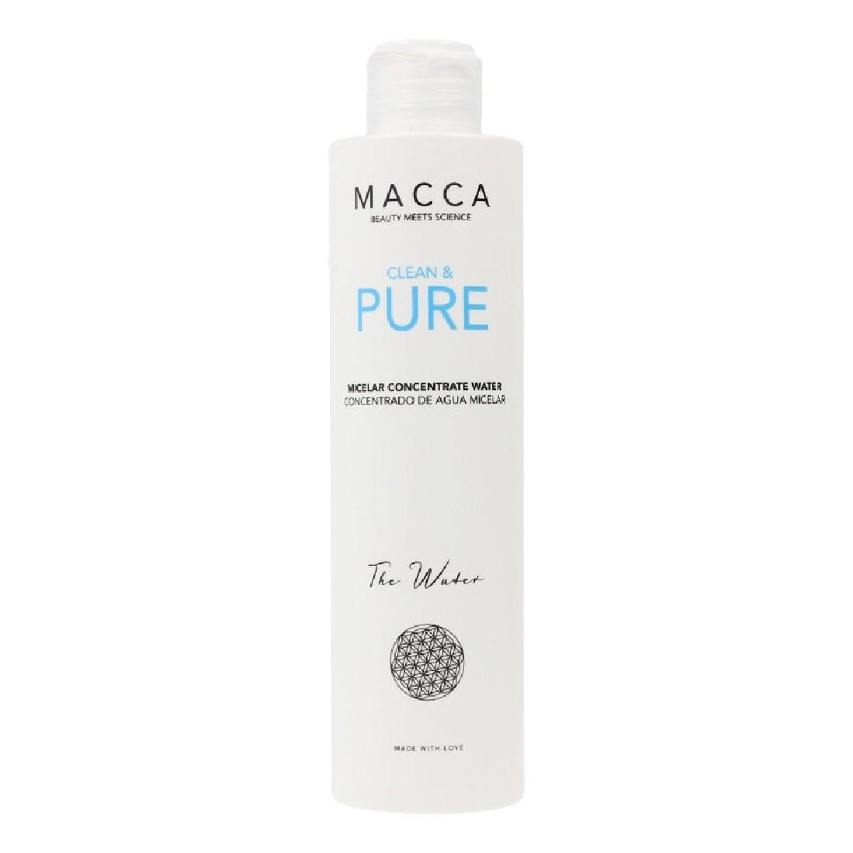 Makeupfjerner micellar vand Clean & Pure Macca Clean Pure Koncentreret 200 ml