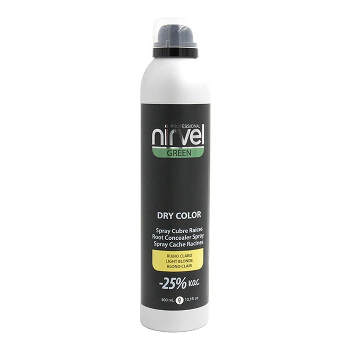 Cover Up Spray til gråt hår Green Dry Color Nirvel NG6640 Klar Blond (300 ml)