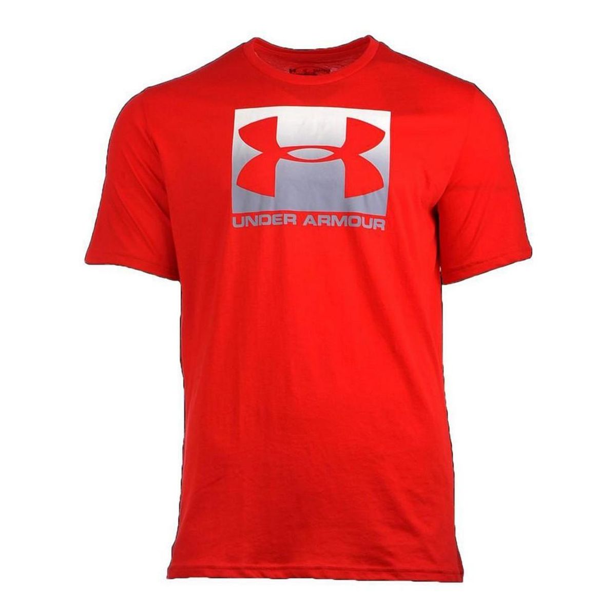 Kortærmet T-shirt til Mænd BOXED SPORTSTYLE Under Armour 1329581 600 Rød M