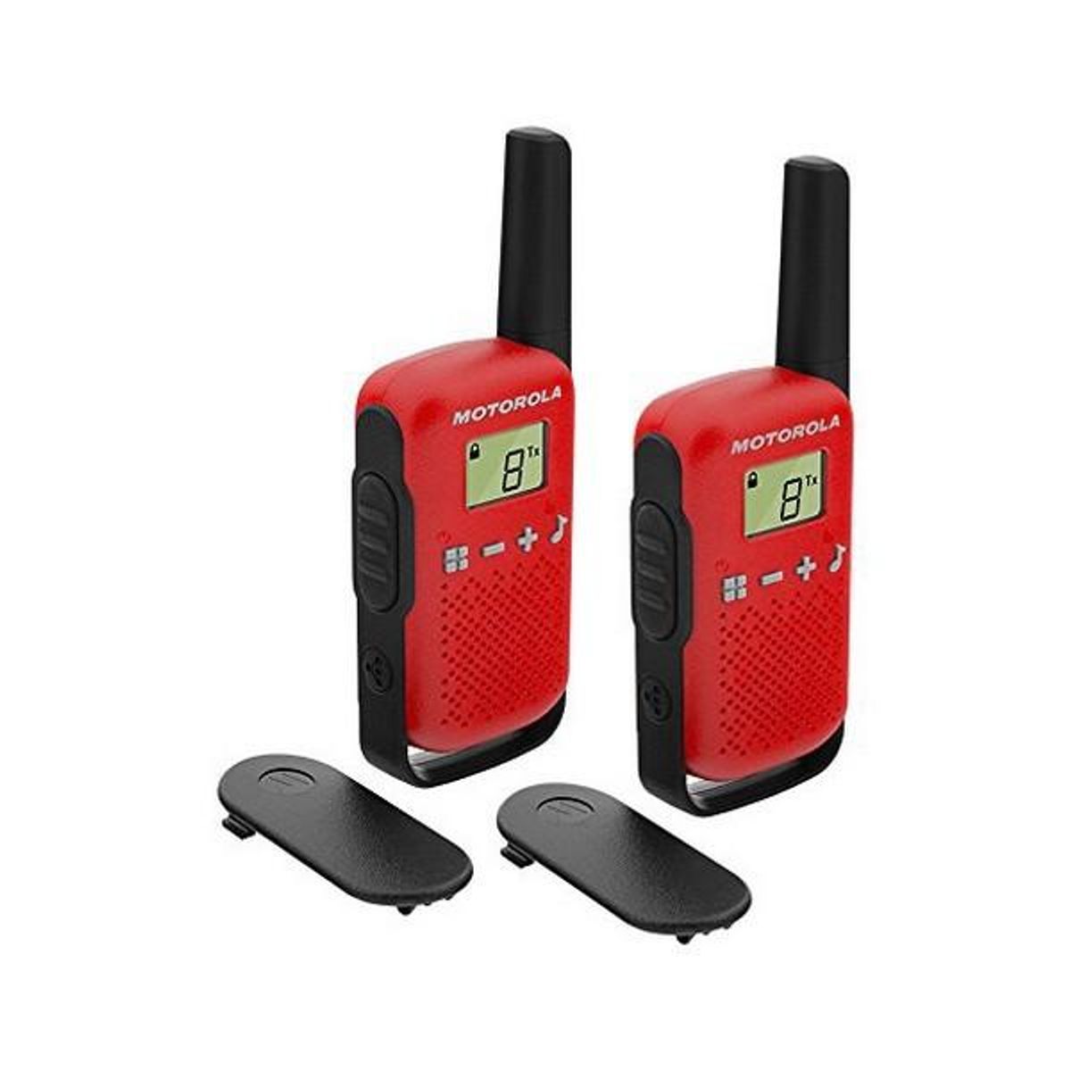 Walkie-talkie Motorola (2 stk) Rød