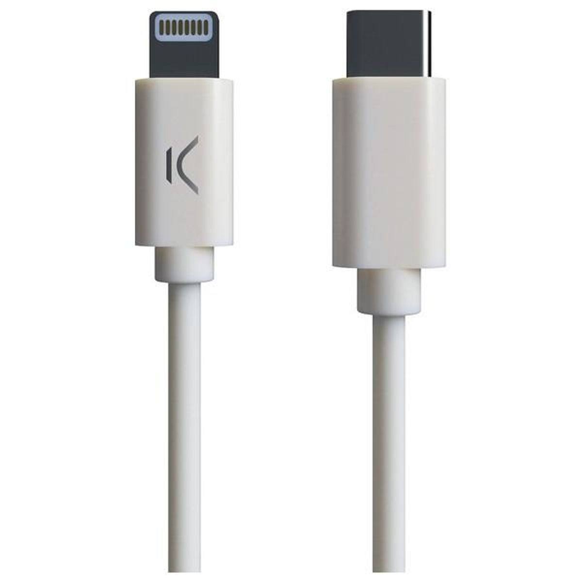 USB-C til Lightning-kabel KSIX MFI (1 m) Hvid