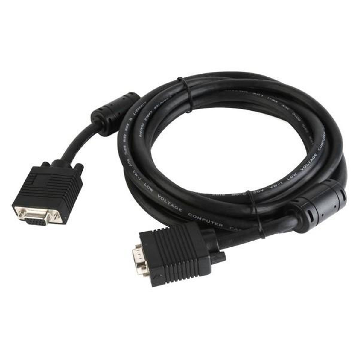 VGA-kontakt med 2 porte GEMBIRD CC-PPVGA Sort 5 m