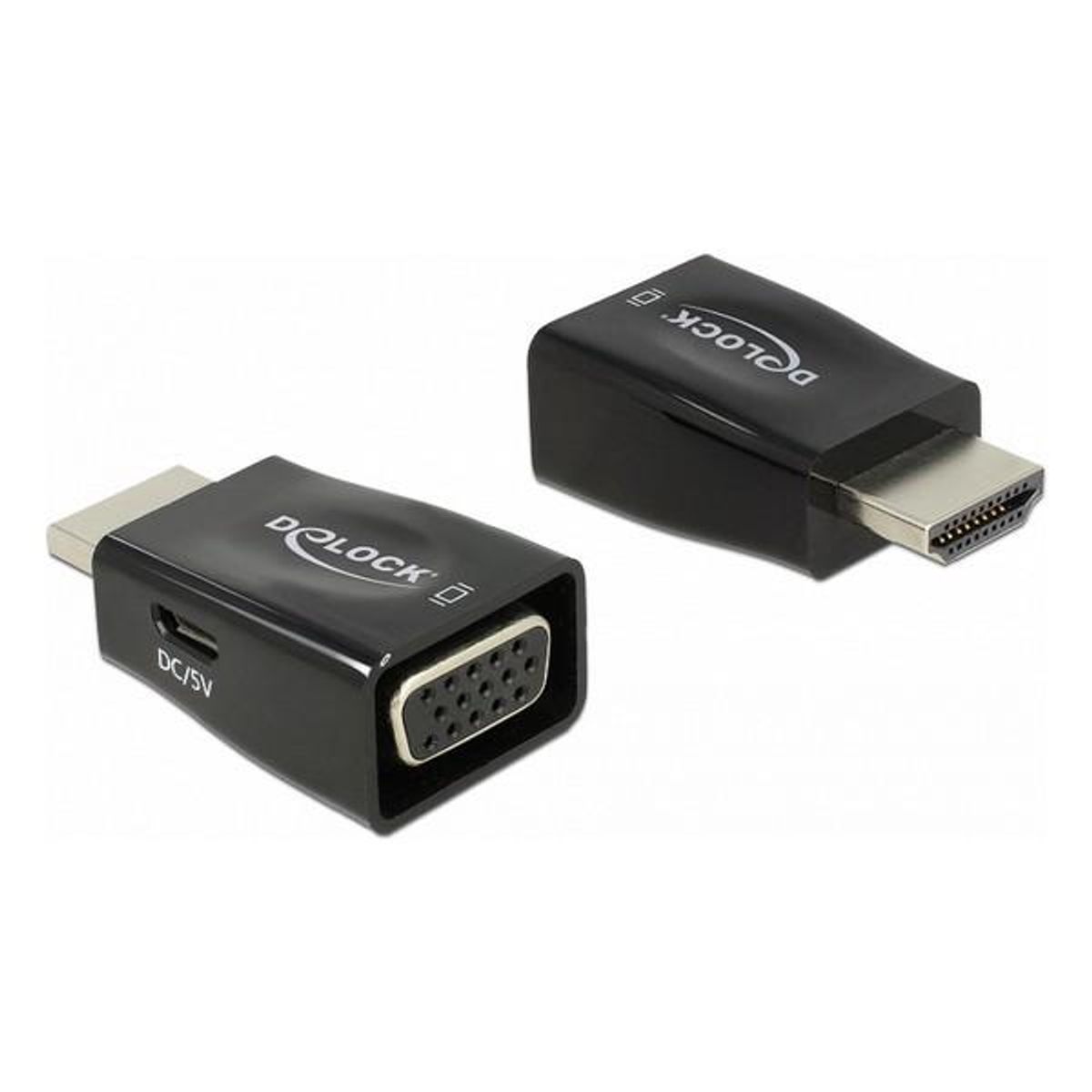 HDMI til VGA DELOCK 65902 1920 px Sort